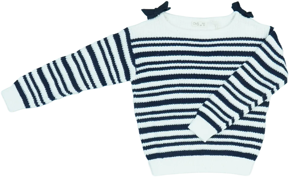 Fehér OVS Kötött pulcsi EU 122 / UK 7 év / US 7 év/M