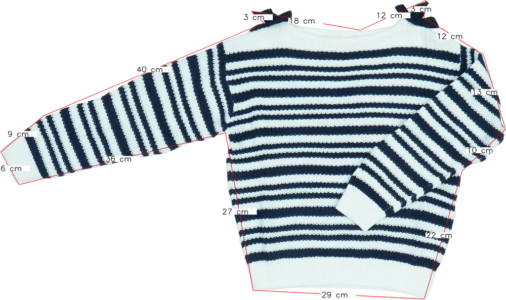 Fehér OVS Kötött pulcsi EU 128 / UK 8 év / US 8 év/M