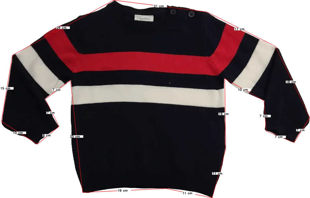 Kék OVS - Fagottino Kötött pulcsi EU 74 / UK 6-9 hónap / US 6-9 hónap