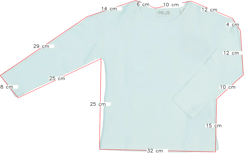 Barna OVS Hosszú ujjú felső EU 104 / UK 4 év / US 4T/XS