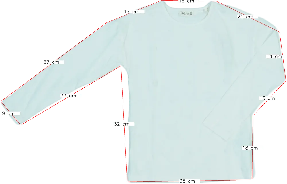 Barna OVS Hosszú ujjú felső EU 128 / UK 8 év / US 8 év/M