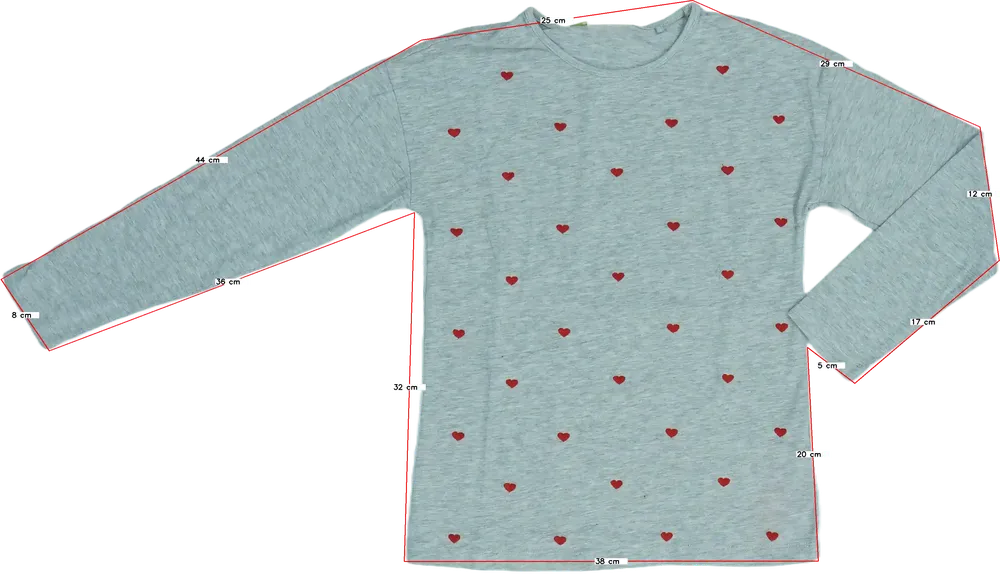 Szürke OVS Hosszú ujjú felső EU 140 / UK 10 év / US 10 év/L