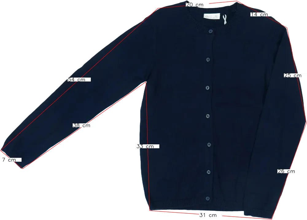 Kék OVS Kardigán EU 140 / UK 10 év / US 10 év/L