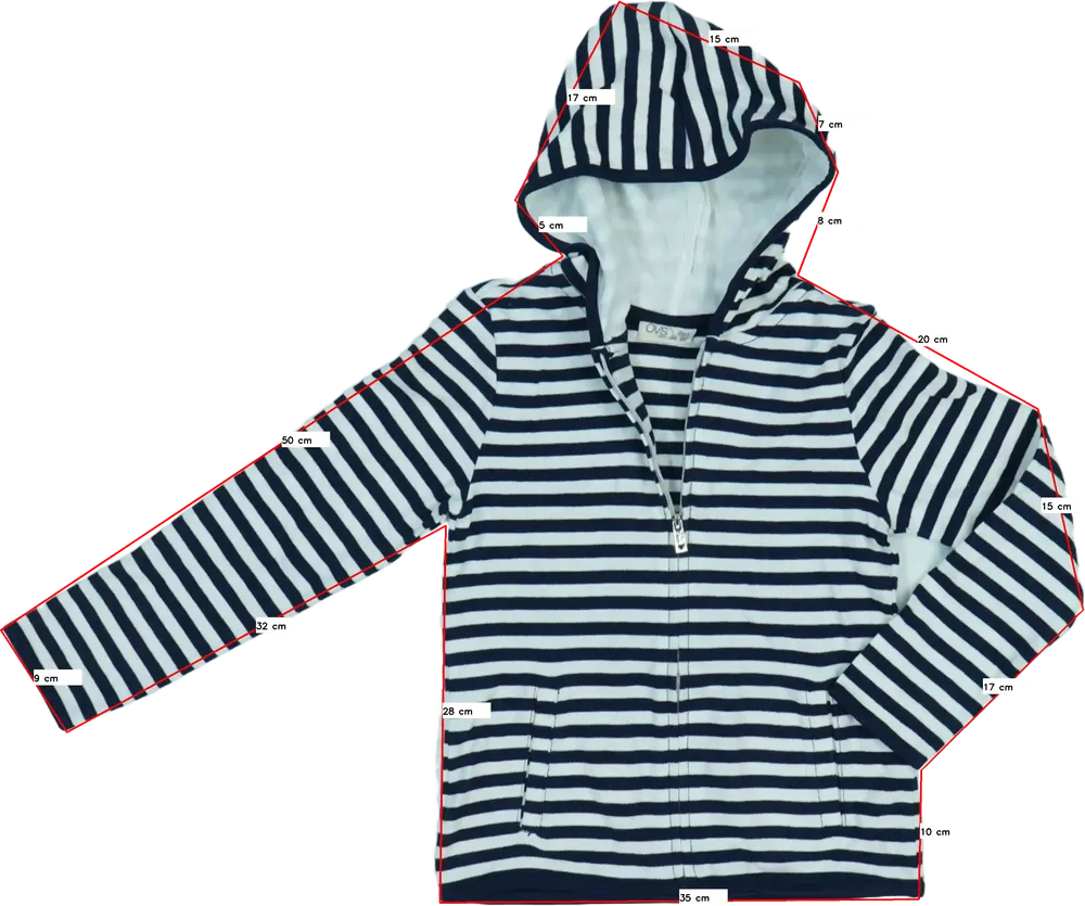 Többszínű OVS Kapucnis pulóver EU 128 / UK 8 év / US 8 év/M