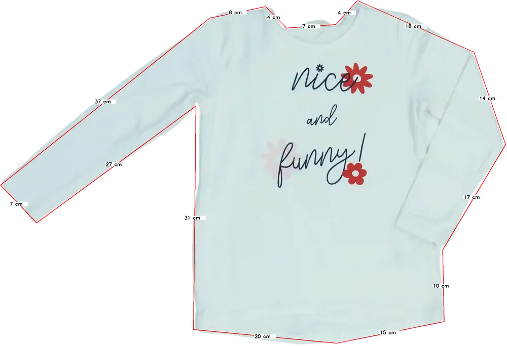 Fehér OVS Hosszú ujjú felső EU 116 / UK 6 év / US 6 év/S