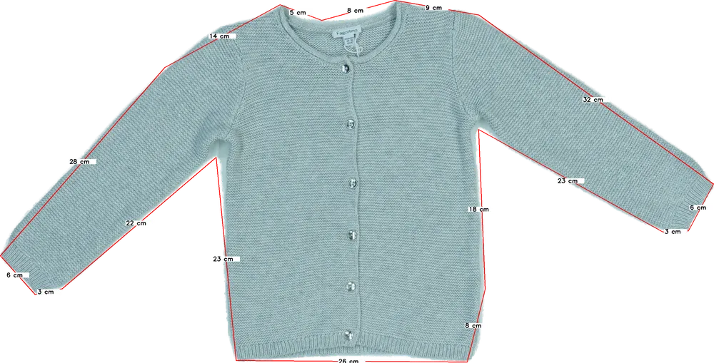 Szürke OVS - Fagottino Kardigán EU 92 / UK 2 év / US 2T