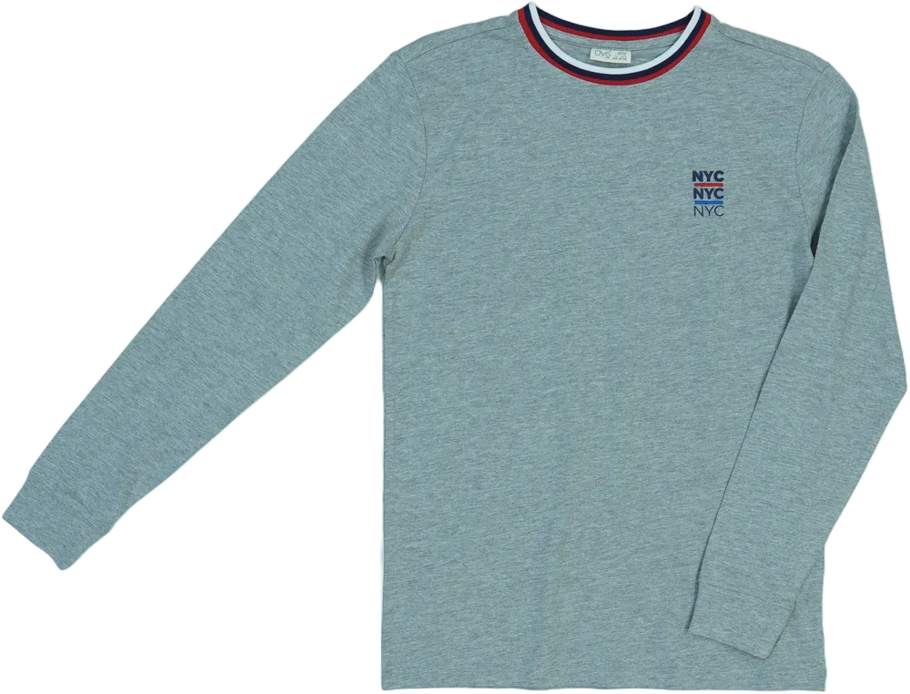 Szürke OVS Hosszú ujjú felső EU 164 / UK 14 év / US 14 év/XL