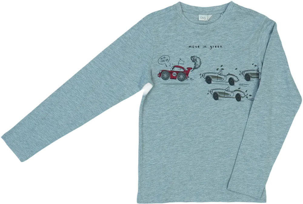 Szürke OVS Hosszú ujjú felső EU 140 / UK 10 év / US 10 év/L