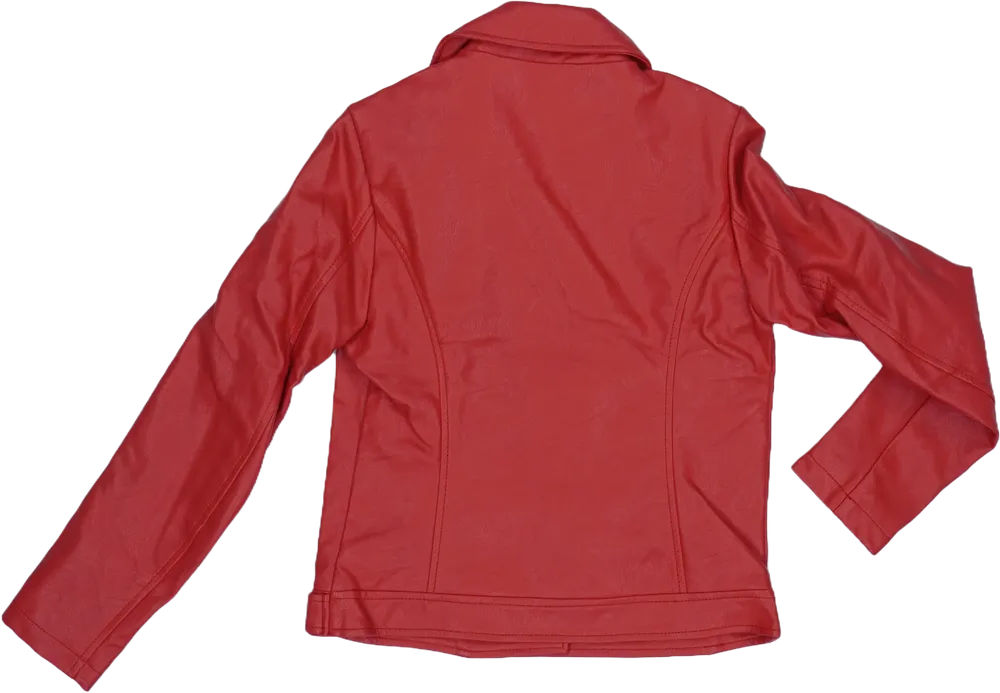 Piros OVS Bőrkabát EU 152 / UK 12 év / US 12 év/L