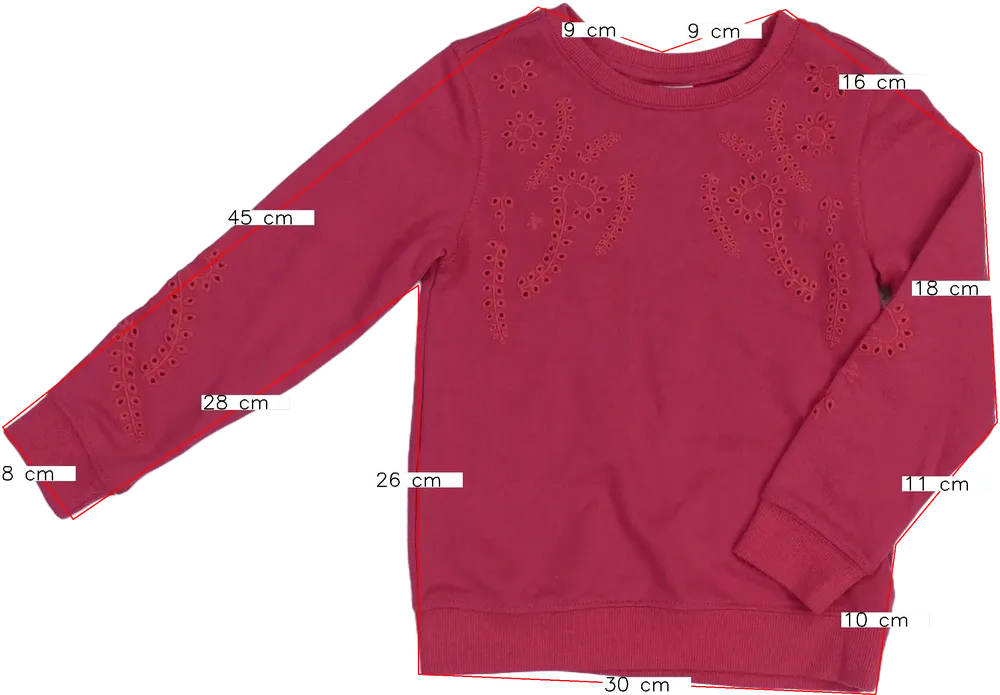 Rózsaszín OVS Pulóver EU 116 / UK 6 év / US 6 év/S