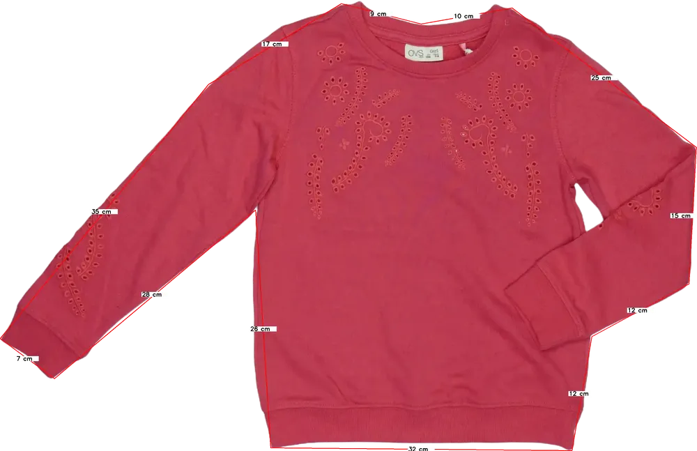 Rózsaszín OVS Pulóver EU 128 / UK 8 év / US 8 év/M