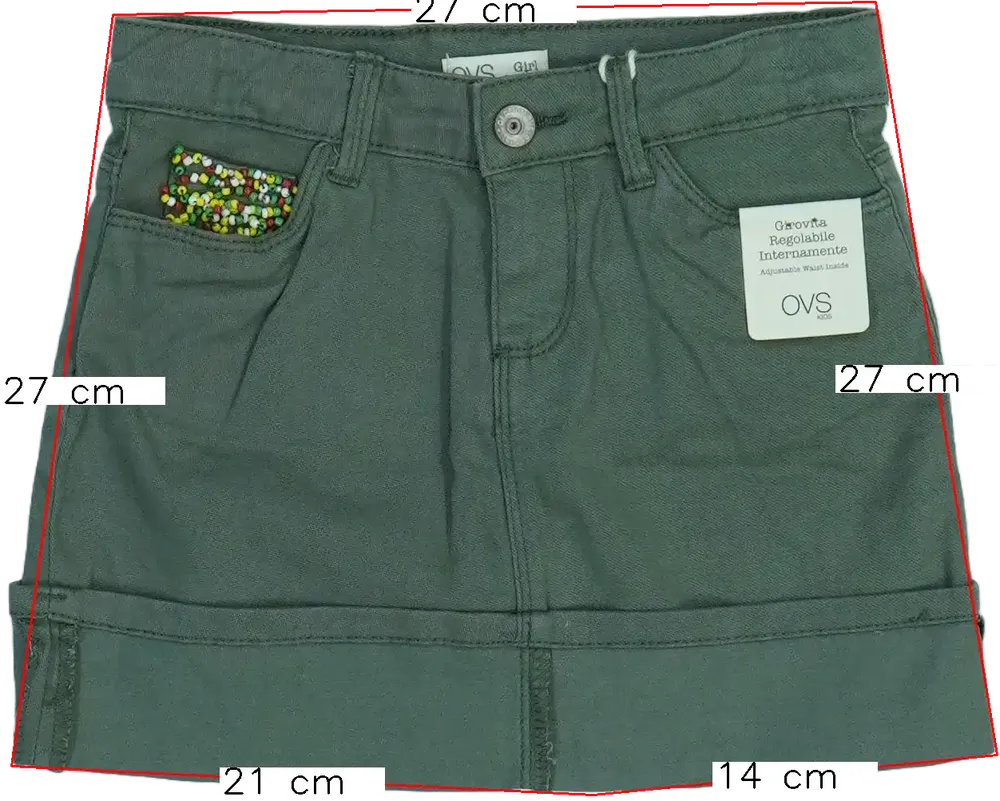 Zöld OVS Szoknya EU 104 / UK 4 év / US 4T/XS