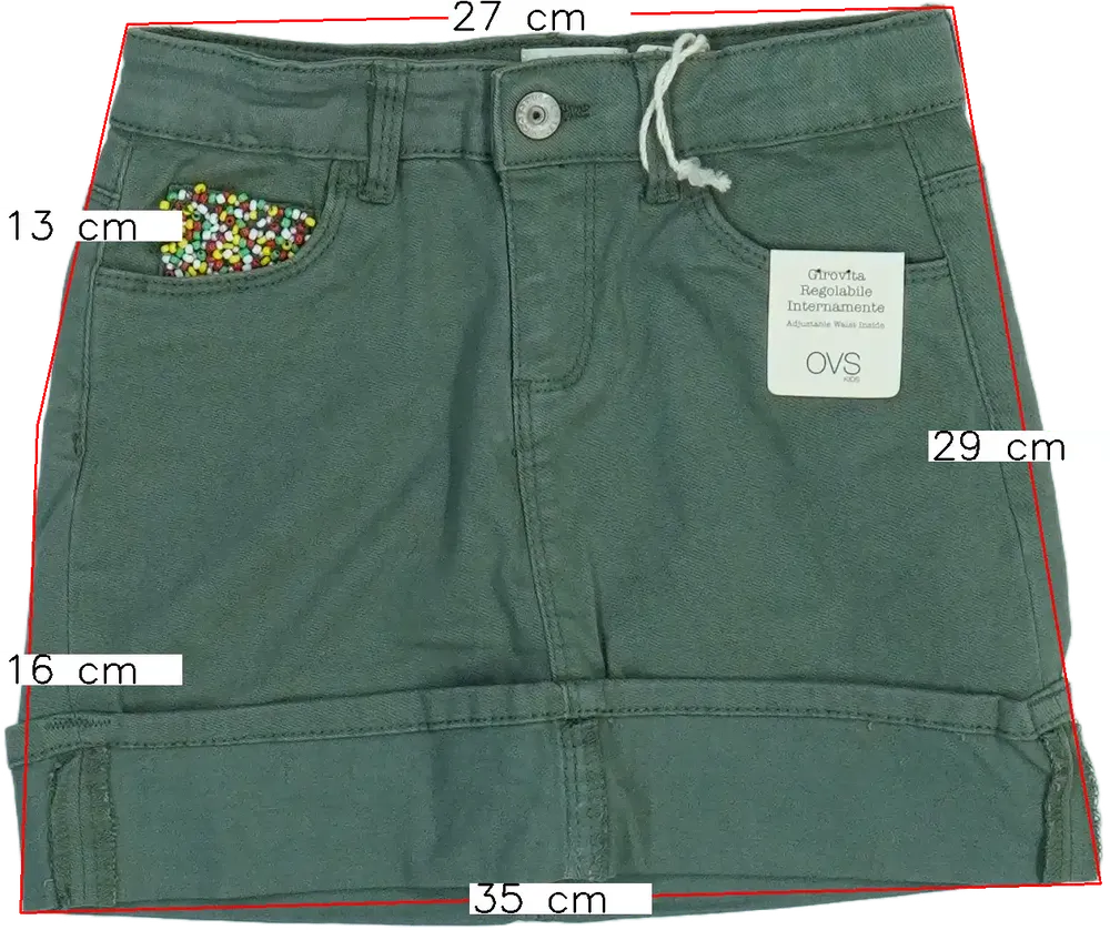 Zöld OVS Szoknya EU 110 / UK 5 év / US 5 év/XS