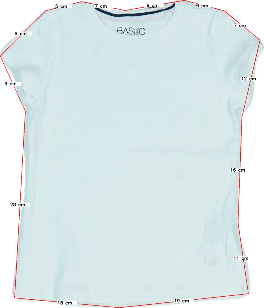 Fehér OVS Póló EU 116 / UK 6 év / US 6 év/S