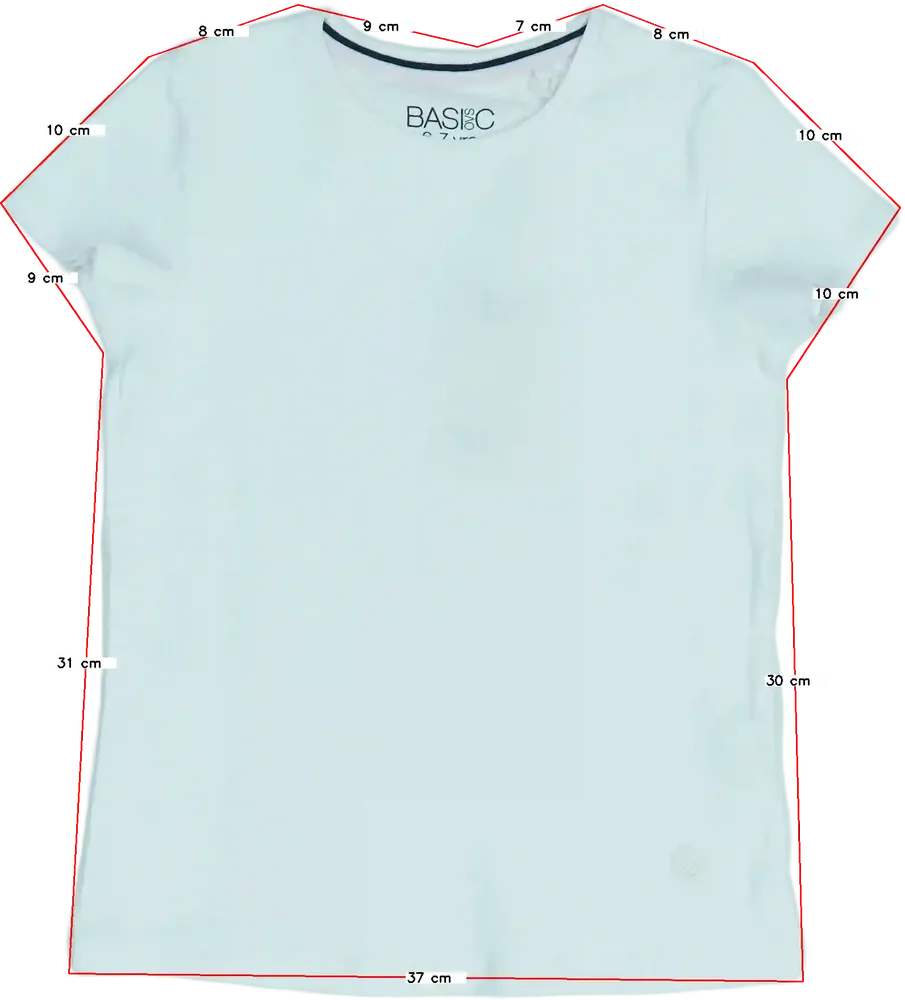 Fehér OVS Póló EU 122 / UK 7 év / US 7 év/M