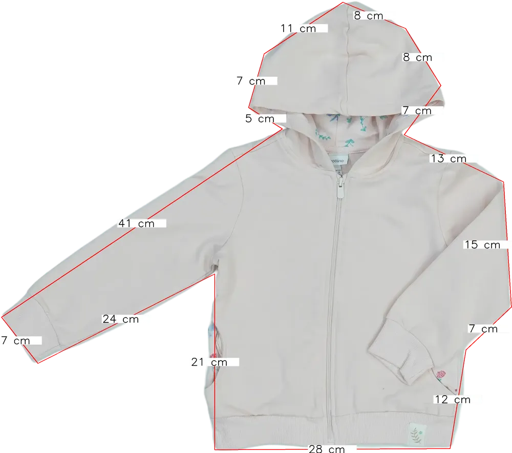 Rózsaszín OVS - Fagottino Kapucnis pulóver EU 92 / UK 2 év / US 2T