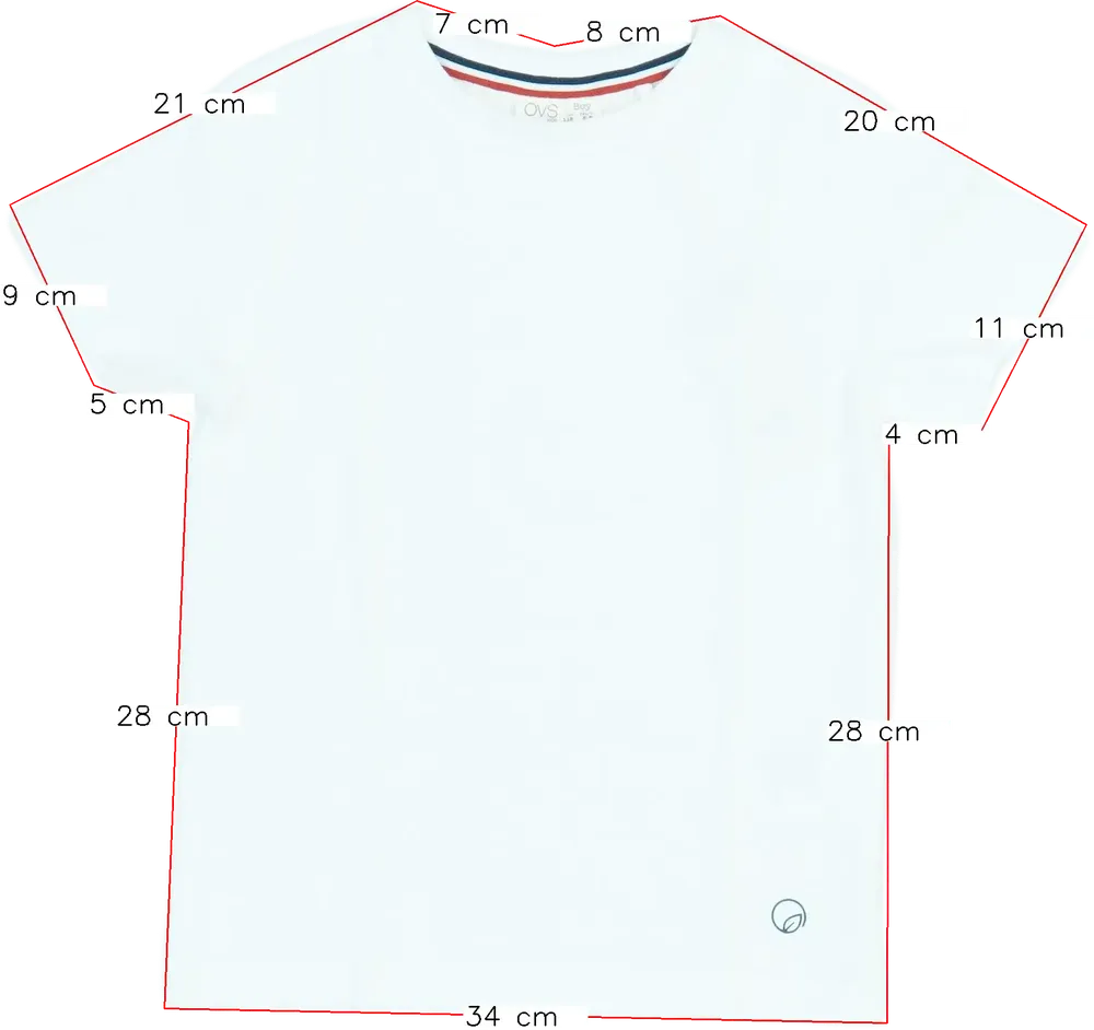 Fehér OVS Póló EU 116 / UK 6 év / US 6 év/S