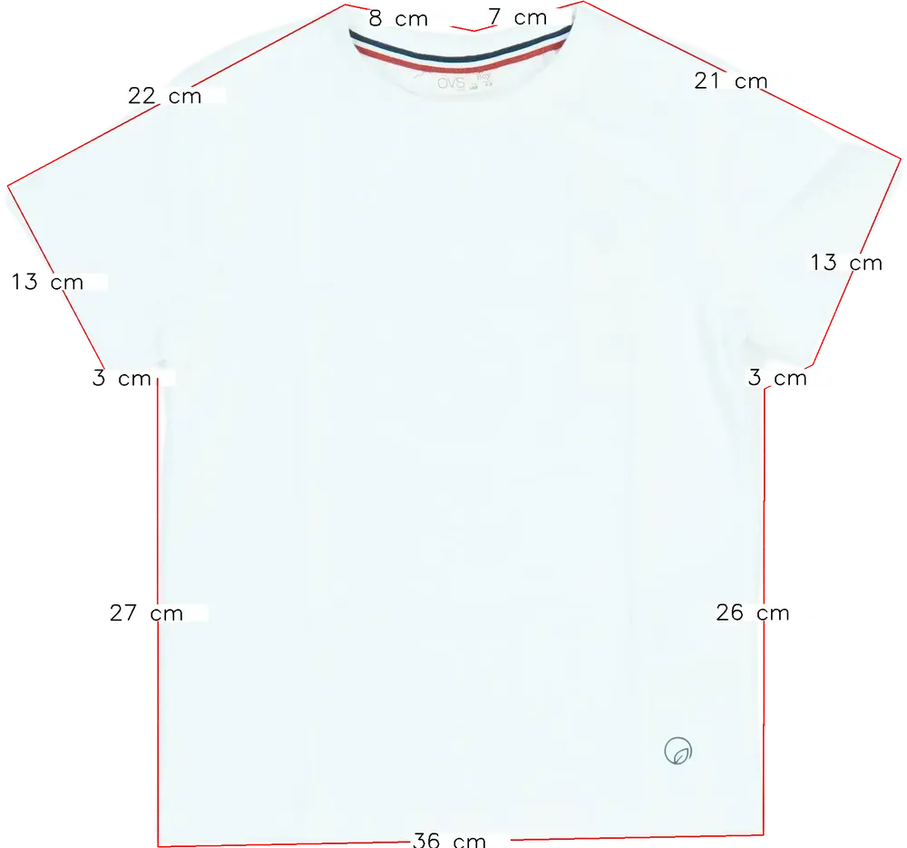 Fehér OVS Póló EU 128 / UK 8 év / US 8 év/M