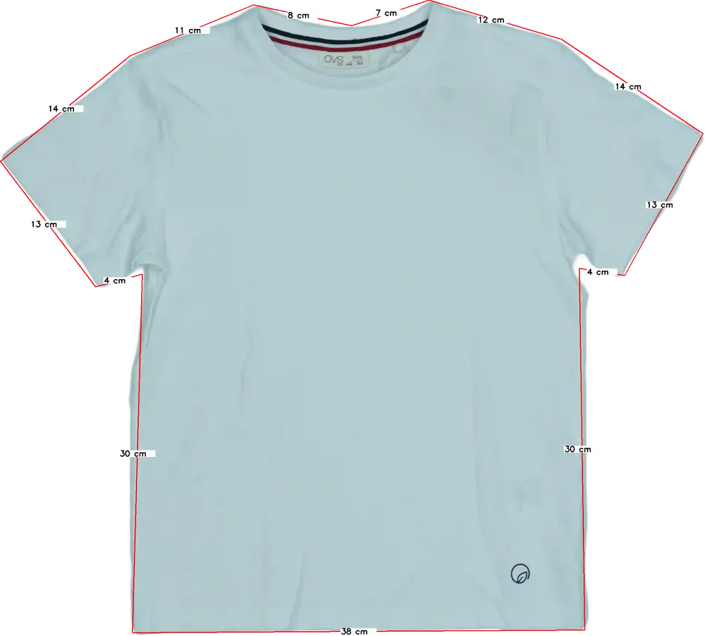 Fehér OVS Póló EU 134 / UK 9 év / US 9 év/L