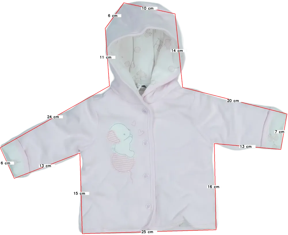 Rózsaszín OVS - Fagottino Baby kocsikabát EU 62 / UK 0-3 hónap / US 0-3 hónap