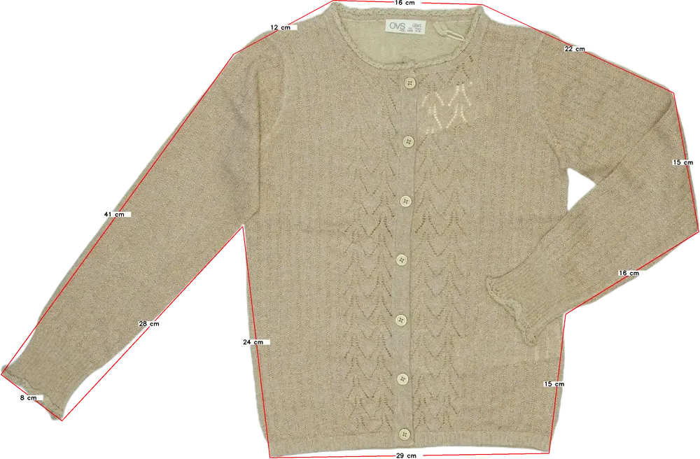 Rózsaszín OVS Kardigán EU 128 / UK 8 év / US 8 év/M