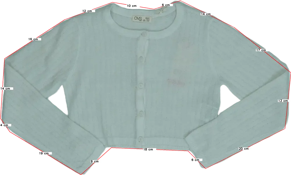 Fehér OVS Bolero EU 134 / UK 9 év / US 9 év/L