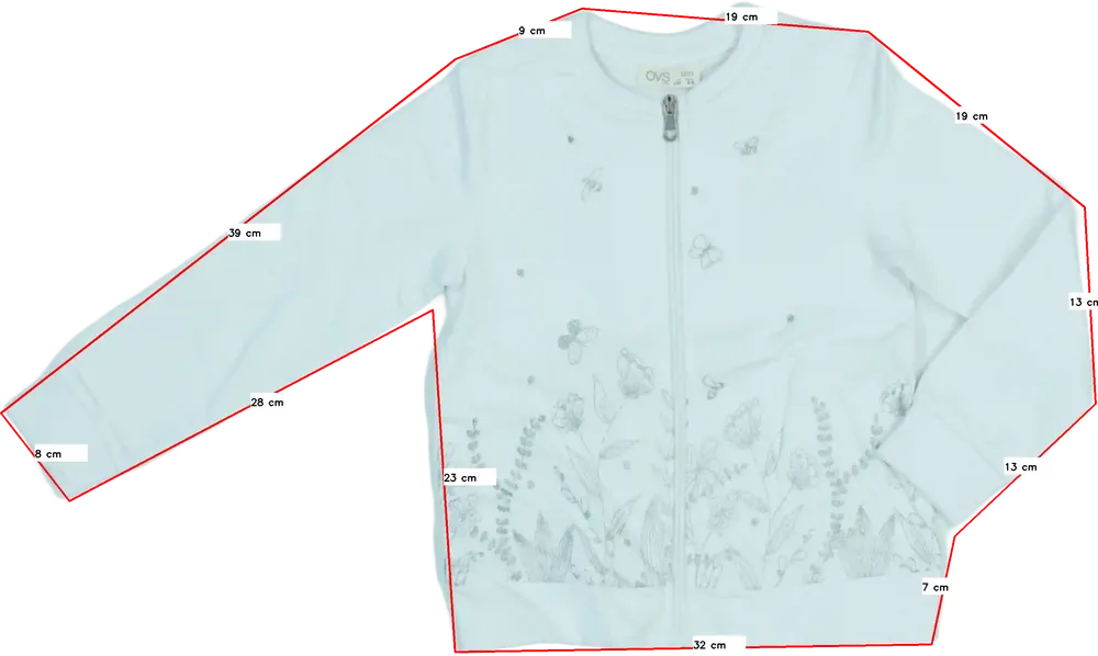 Fehér OVS Pulóver EU 110 / UK 5 év / US 5 év/XS