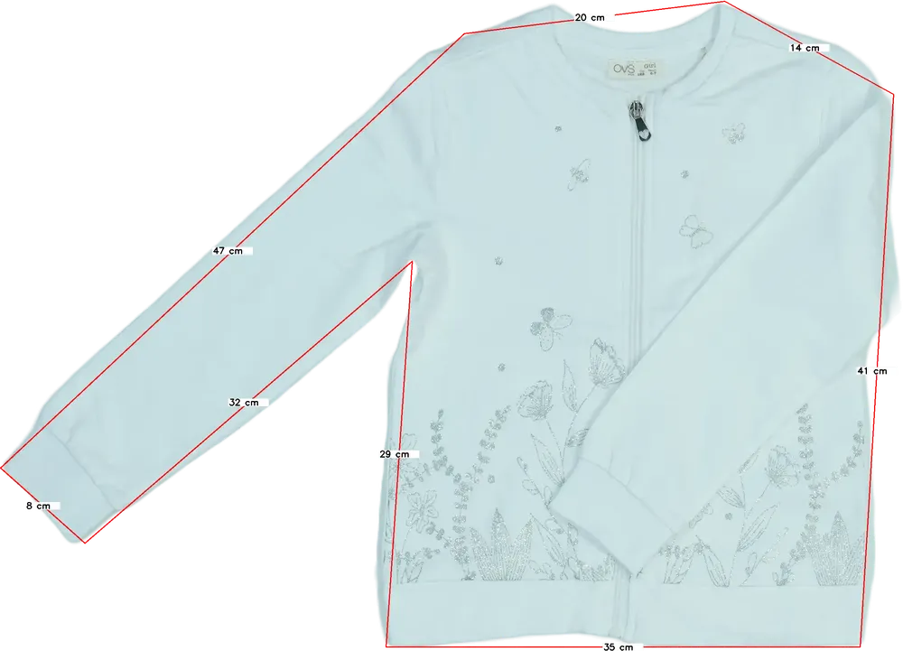 Fehér OVS Pulóver EU 122 / UK 7 év / US 7 év/M