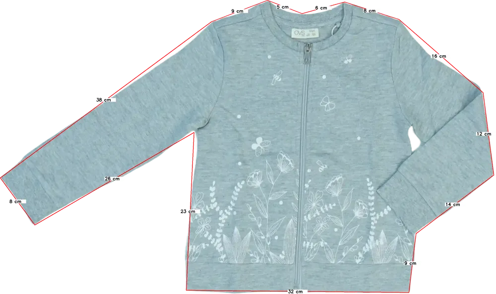 Szürke OVS Pulóver EU 110 / UK 5 év / US 5 év/XS