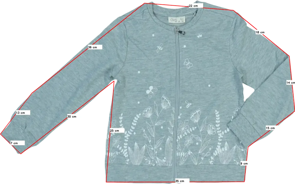 Szürke OVS Pulóver EU 116 / UK 6 év / US 6 év/S