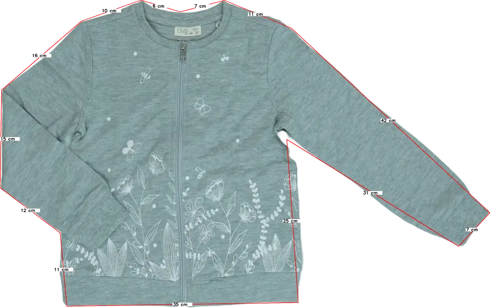 Szürke OVS Pulóver EU 122 / UK 7 év / US 7 év/M