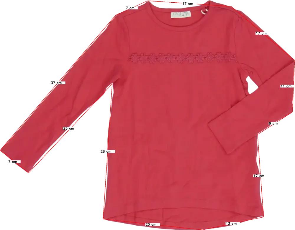 Rózsaszín OVS Hosszú ujjú felső EU 104 / UK 4 év / US 4T/XS