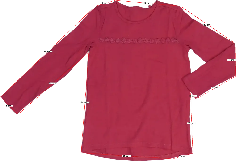 Rózsaszín OVS Hosszú ujjú felső EU 134 / UK 9 év / US 9 év/L