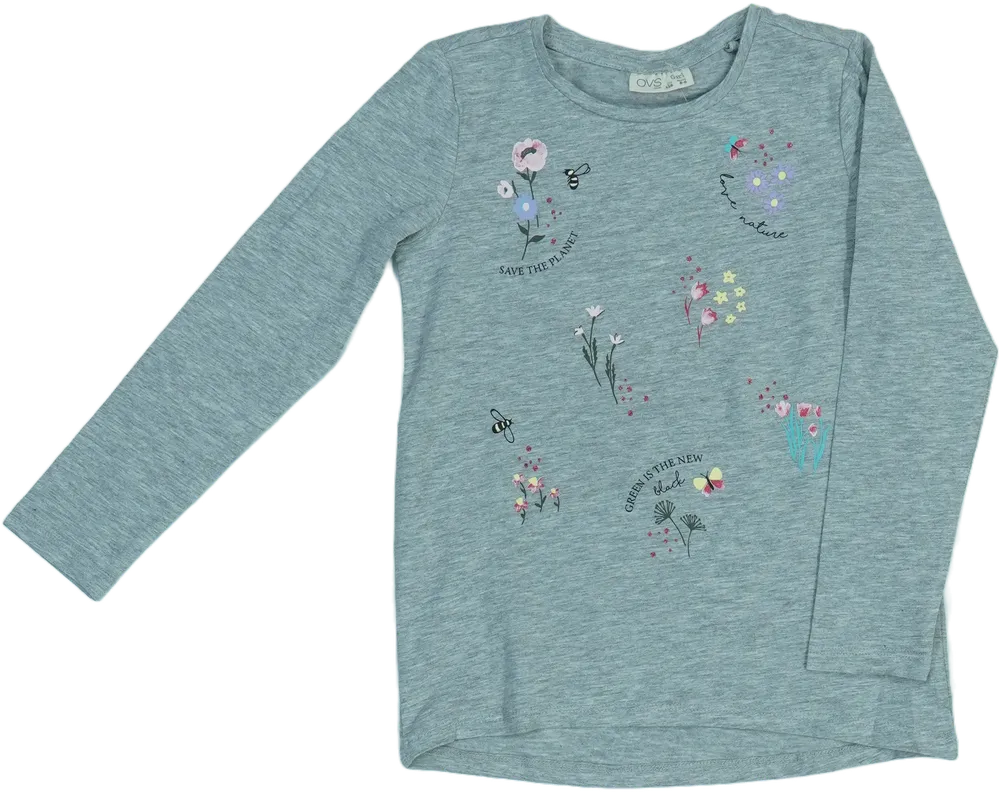 Szürke OVS Hosszú ujjú felső EU 110 / UK 5 év / US 5 év/XS