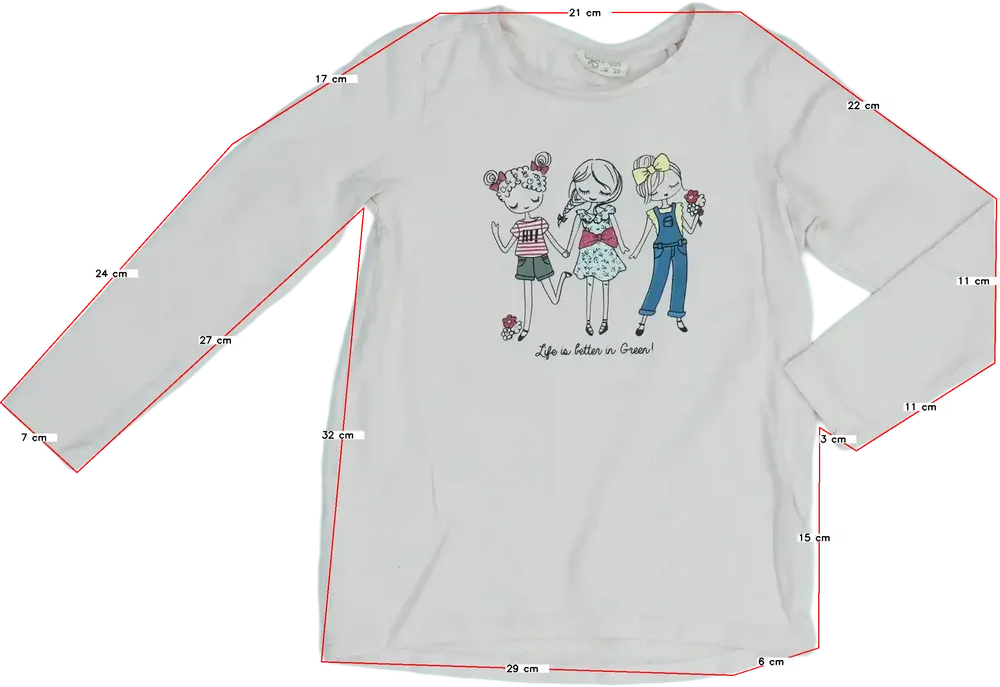 Rózsaszín OVS Hosszú ujjú felső EU 116 / UK 6 év / US 6 év/S