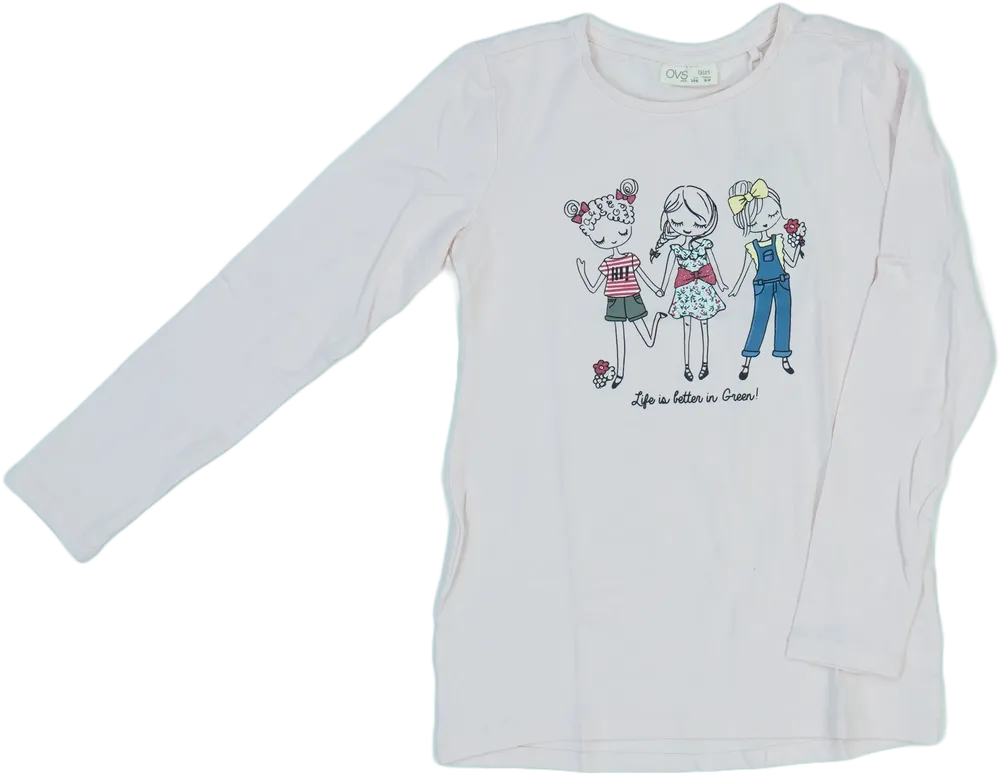 Rózsaszín OVS Hosszú ujjú felső EU 134 / UK 9 év / US 9 év/L