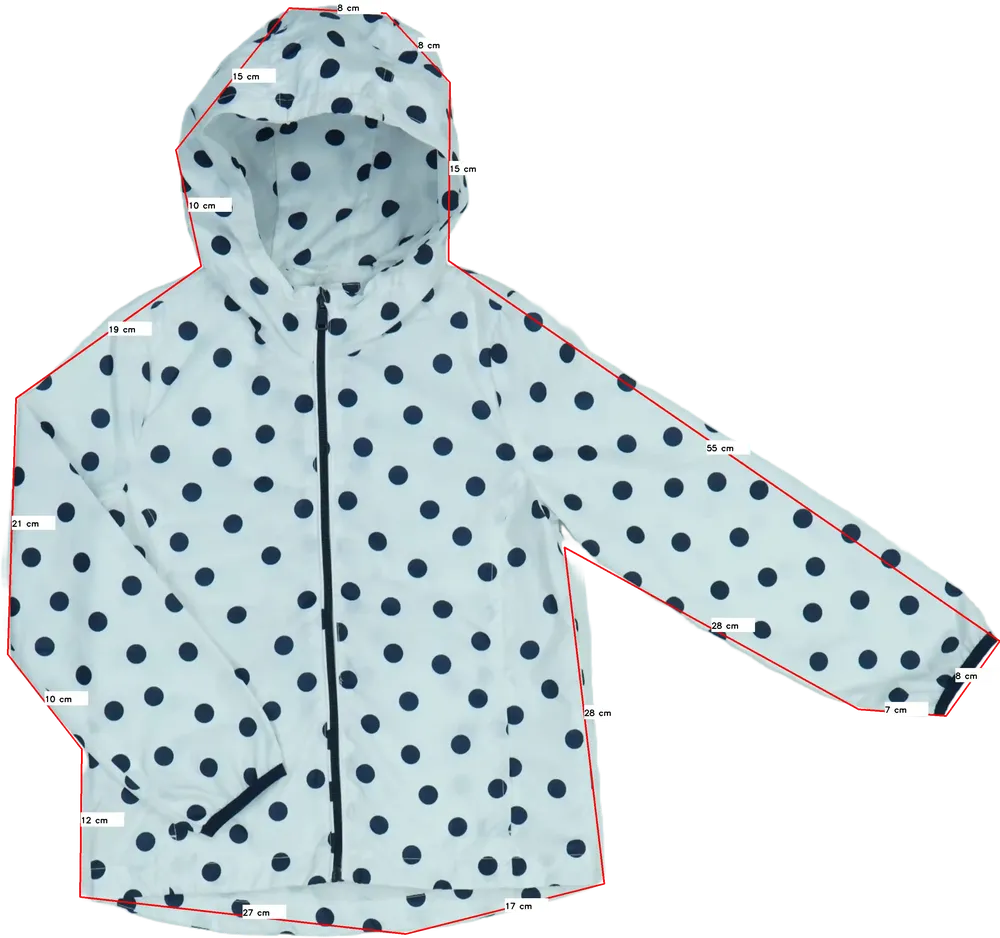 Fehér OVS Esőkabát EU 110 / UK 5 év / US 5 év/XS