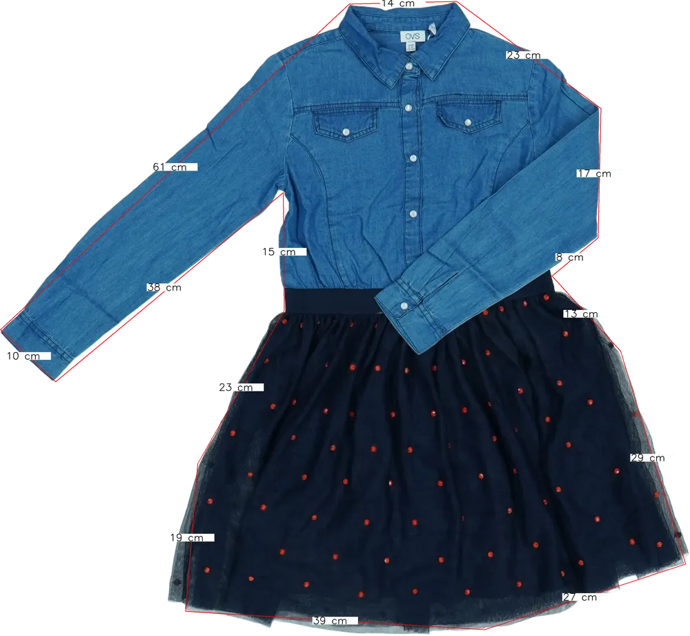 Kék OVS Ruha EU 140 / UK 10 év / US 10 év/L