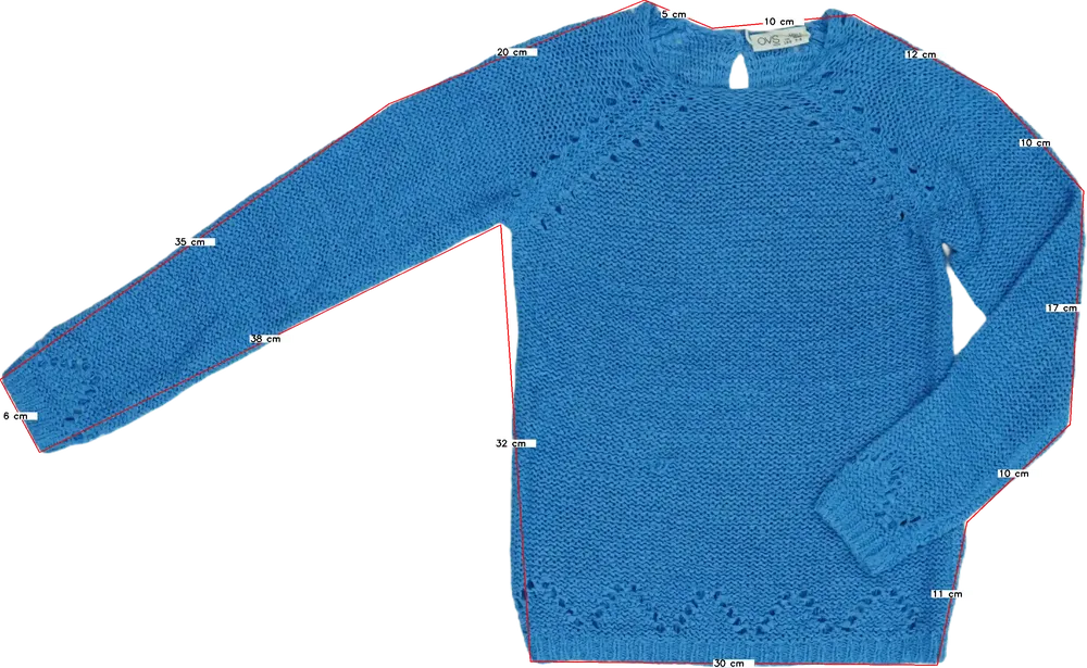 Kék OVS Kötött pulcsi EU 128 / UK 8 év / US 8 év/M