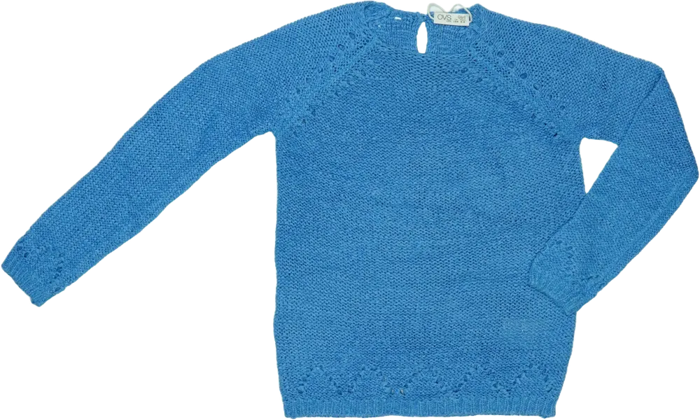 Kék OVS Kötött pulcsi EU 134 / UK 9 év / US 9 év/L