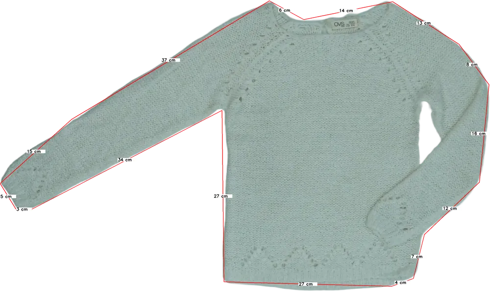 Fehér OVS Kötött pulcsi EU 116 / UK 6 év / US 6 év/S