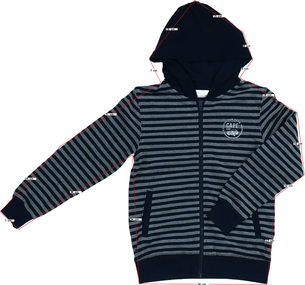 Kék OVS Kapucnis pulóver EU 128 / UK 8 év / US 8 év/M