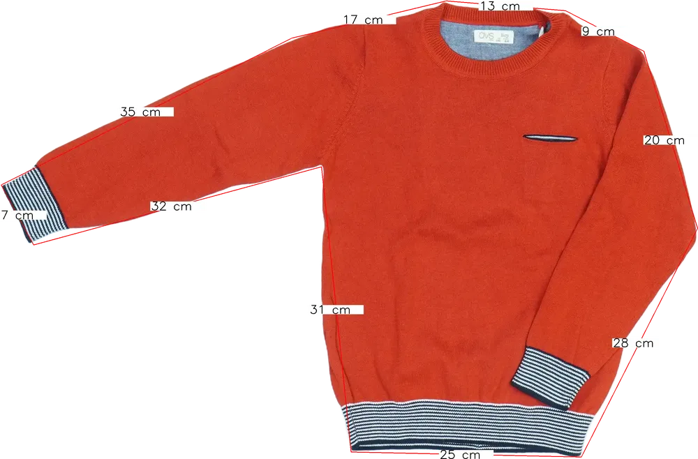 Piros OVS Kötött pulcsi EU 110 / UK 5 év / US 5 év/XS