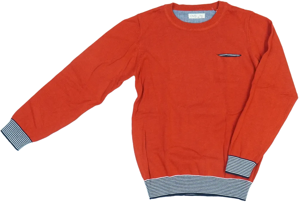 Piros OVS Kötött pulcsi EU 122 / UK 7 év / US 7 év/M