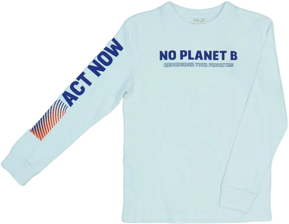 Fehér OVS Hosszú ujjú felső EU 146 / UK 11 év / US 12 év/L