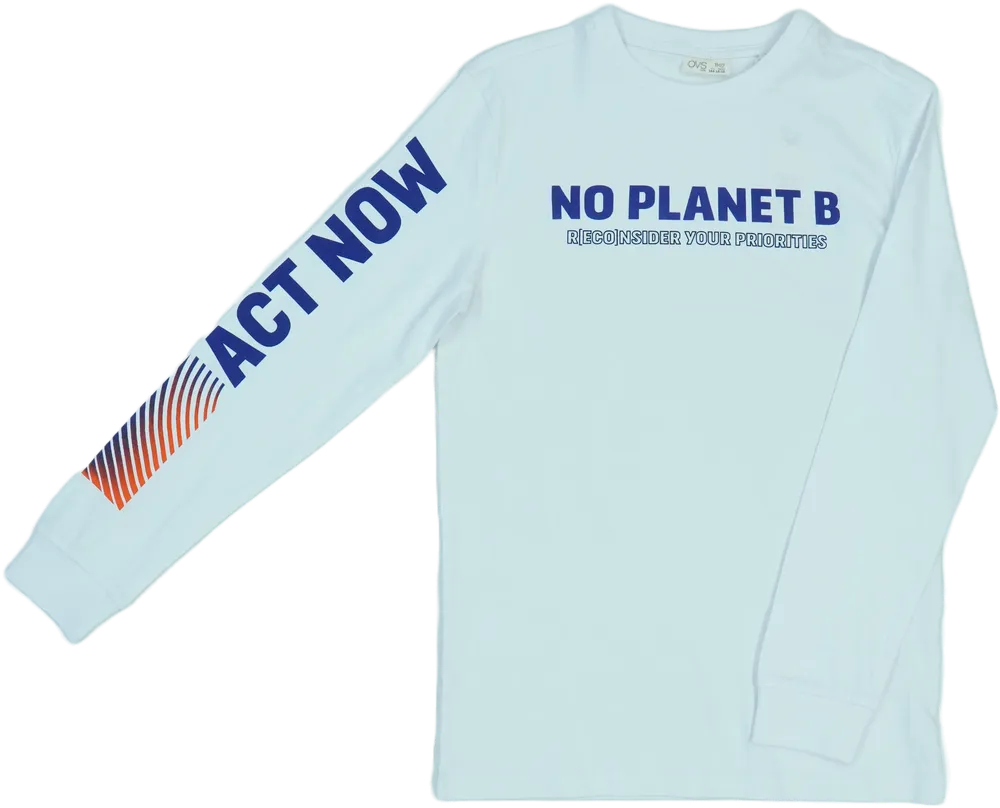 Fehér OVS Hosszú ujjú felső EU 158 / UK 13 év / US 14 év/XL