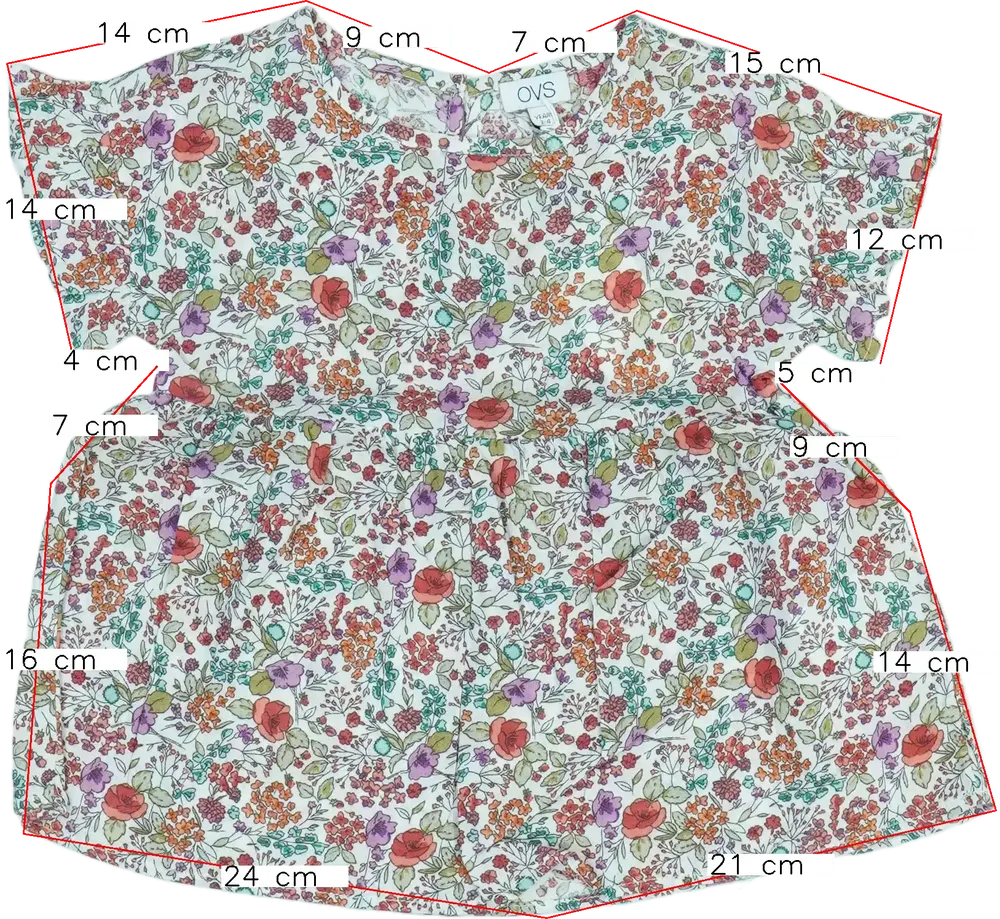 Többszínű OVS Tunika EU 104 / UK 4 év / US 4T/XS