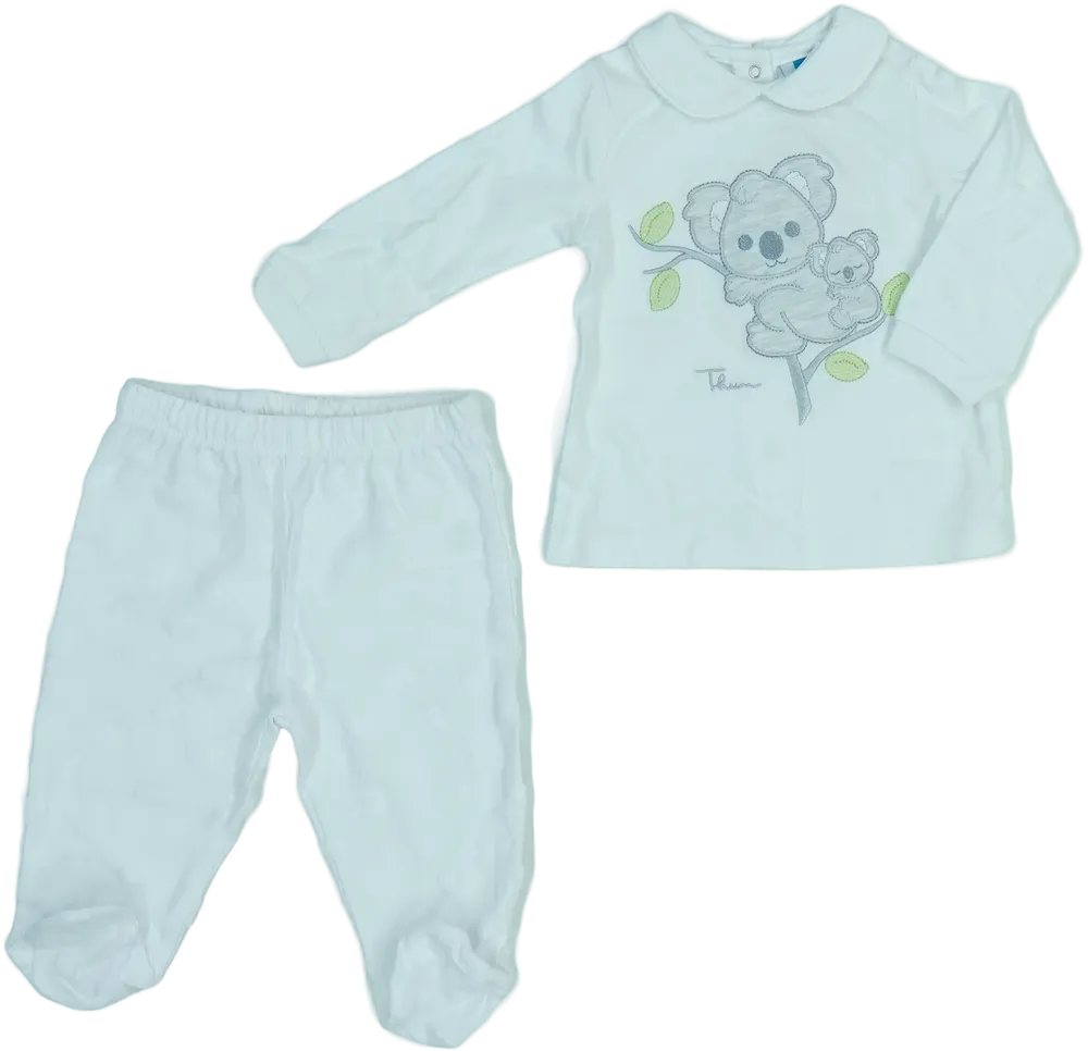 White Thun 2-piece set - Top &amp; Bottom EU 68 / UK 3-6 months / US 3-6 months