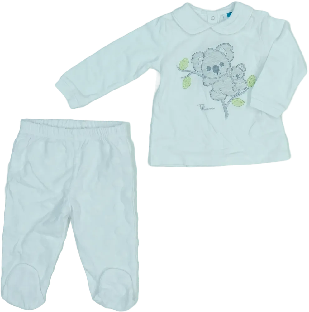 White Thun 2-piece set - Top &amp; Bottom EU 74 / UK 6-9 months / US 6-9 months