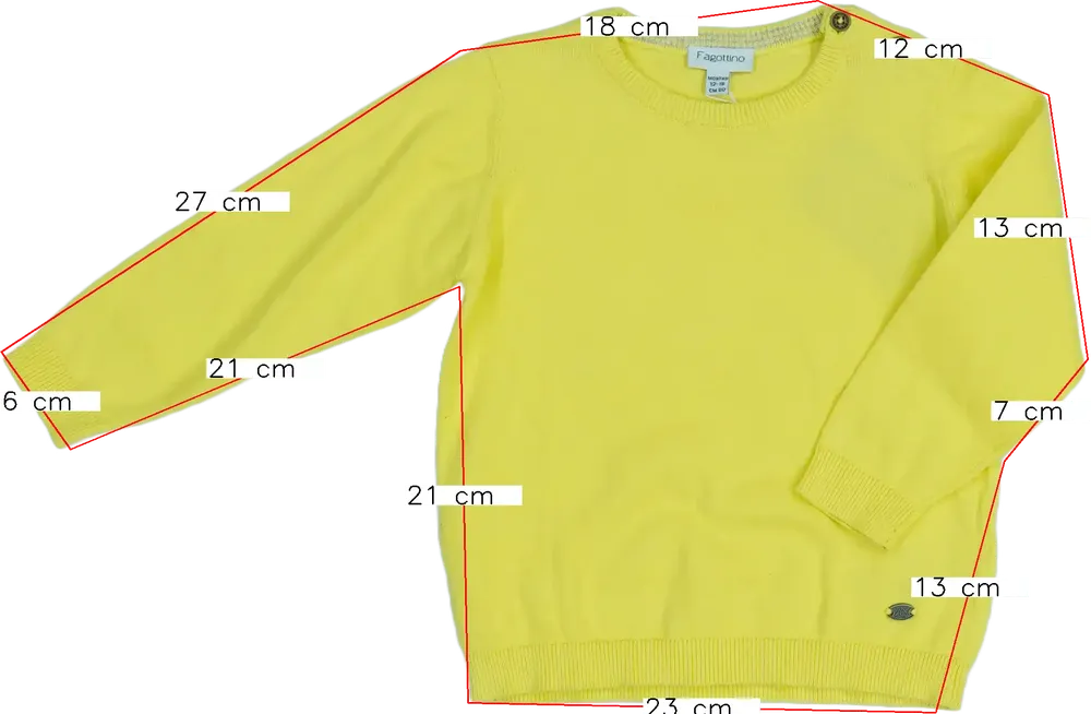 Sárga OVS - Fagottino Kötött pulcsi EU 86 / UK 12-18 hónap / US 18 hónap